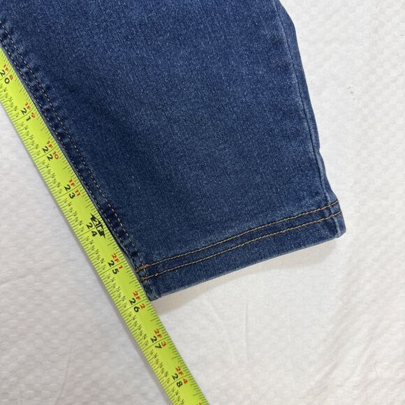 Terra & Sky Denim Women's 1x 16w-18w Pull on Straight Leg Jeans - Stretch - Picture 5 of 5